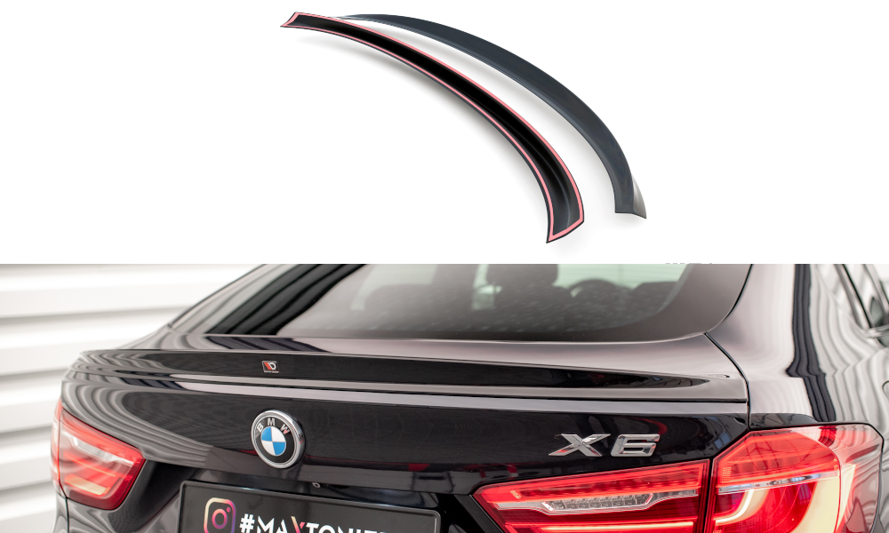 3D Spoiler Cap V.2 BMW X6 M-Pack F16, Shop \ BMW \ X6 \ F16 [2014-2019] \  M-Pack
