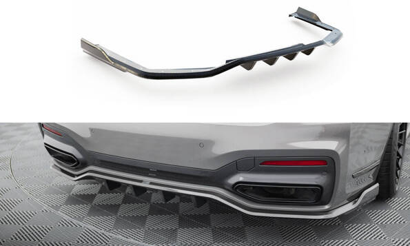 Carbon Fiber Rear Splitter BMW 7 M-Pack G11 Facelift