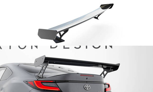 Carbon Spoiler With External Brackets Uprights  Toyota GR86 / Subaru BRZ Mk2