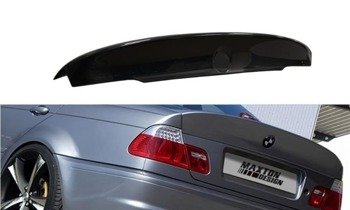 HECKSPOILER / KOFFERRAUMDECKEL ERWEITERUNG BMW 3 E46 - 4 TÜRER LIMOUSINE < M3 CSL LOOK > (zum Malen)