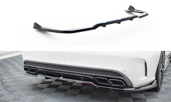 Hinten Splitter (mit einem vertikalem balken) Mercedes-AMG C63 Sedan / Estate W205 / S205