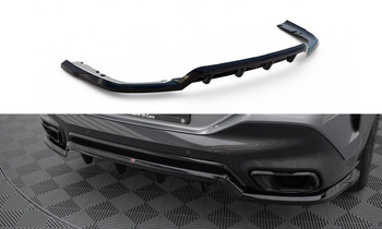 Hinten Splitter (mit einem vertikalem balken) V.1 BMW X6 M-Pack G06 Facelift