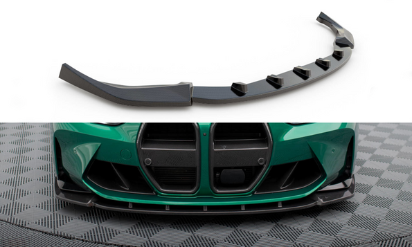 Prepreg Carbon Fiber Front Diffusor V.1 BMW M3 Sedan / Touring G80 / G81