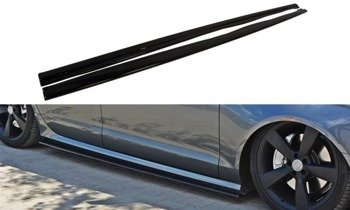 Maxton Design Racing-Diffusor für Audi A6 C7 S-Line schwarz unbearbeitet 1  Doppelendrohr - online kaufen bei CFD