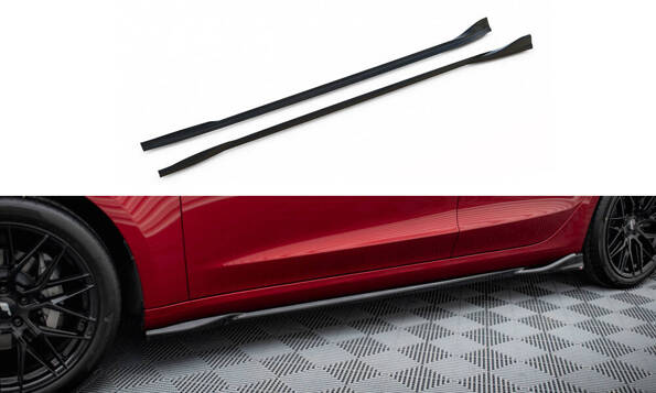 Seitenschweller Diffusor V.1 Tesla Model 3 Mk1 / Mk1 Facelift