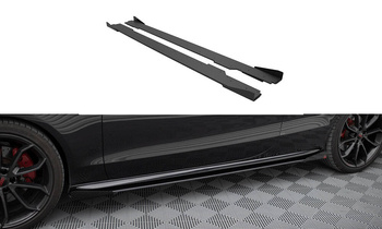 Street Pro Seitenschweller Diffusor + Flaps Audi A5 / A5 S-Line / S5 Coupe / Cabrio 8T / 8T Facelift