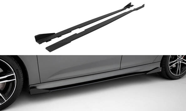 Street Pro Seitenschweller Diffusor + Flaps Ford Focus ST Mk3 Facelift