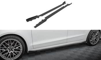 Street Pro Seitenschweller Diffusor + Flaps Ford Mondeo Sport Mk5 Facelift / Fusion Sport Mk2 Facelift