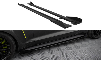 Street Pro Seitenschweller Diffusor + Flaps Ford Mustang GT Mk6