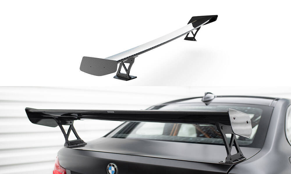 Carbon Spoiler With External Brackets Uprights  BMW M2 F87 / 2 / 2 M-Pack F22