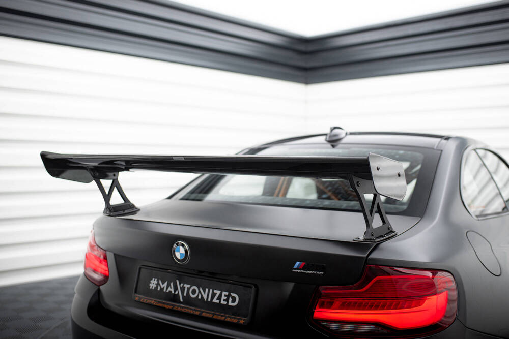 Carbon Spoiler With External Brackets Uprights  BMW M2 F87 / 2 / 2 M-Pack F22