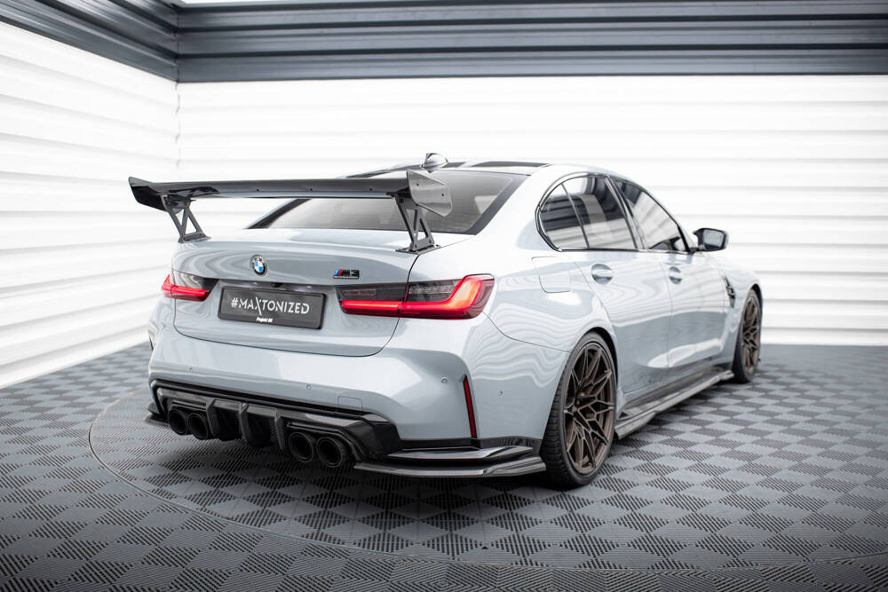 Carbon Spoiler With External Brackets Uprights  BMW M3 G80 / M340i G20 / 3 M-Pack G20 / 3 Standard G20