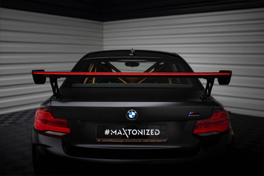 Carbon Spoiler With External Brackets Uprights + LED BMW M2 F87 / 2 / 2 M-Pack F22