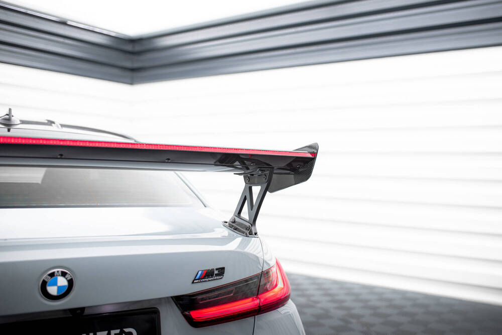 Carbon Spoiler With External Brackets Uprights + LED BMW M3 G80 / M340i G20 / 3 M-Pack G20 / 3 Standard G20