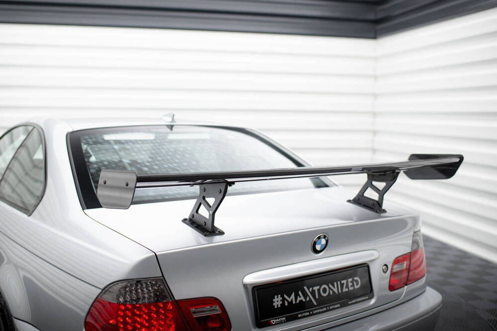 Carbon Spoiler With Internal Brackets Uprights  BMW 3 Coupe E46