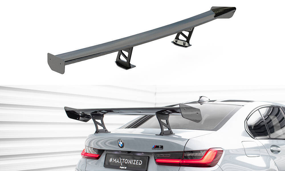 Carbon Spoiler With Internal Brackets Uprights  BMW M3 G80 / M340i G20 / 3 M-Pack G20 / 3 Standard G20