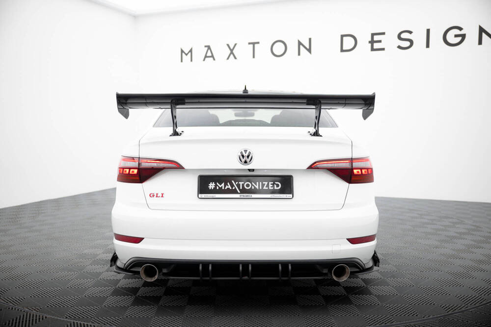 Carbon Spoiler With Internal Brackets Uprights  Volkswagen Jetta GLI Mk7