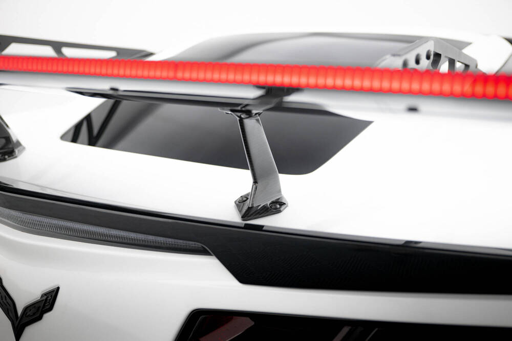 Carbon Spoiler With Upper Swan Mounting + LED Chevrolet Corvette Stingray / Grand Sport C7