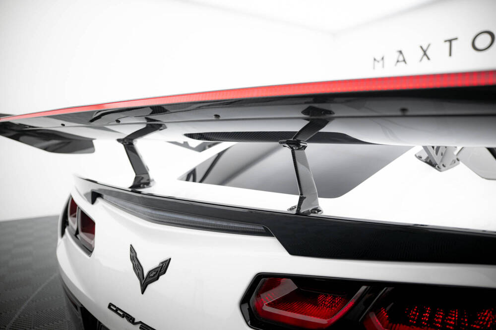 Carbon Spoiler With Upper Swan Mounting + LED Chevrolet Corvette Stingray / Grand Sport C7