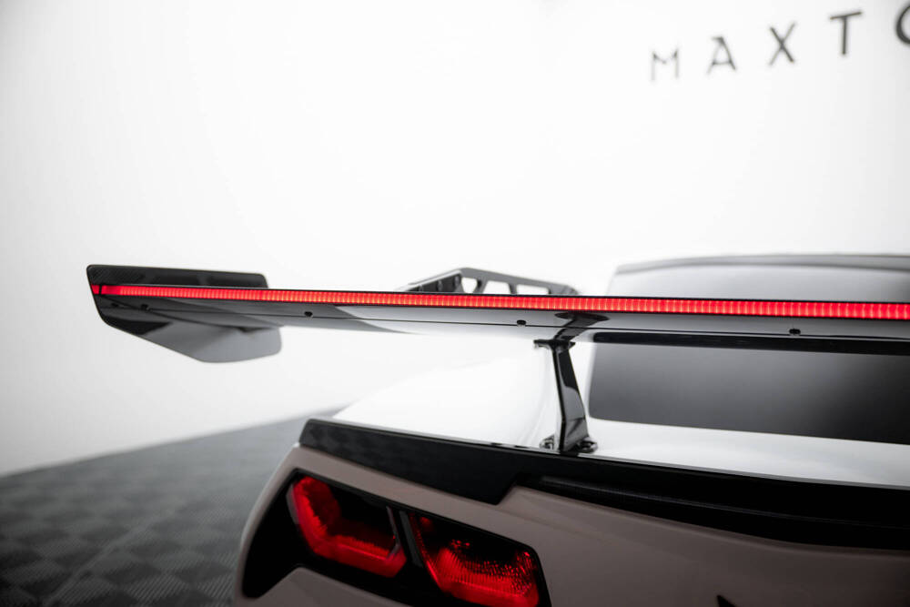 Carbon Spoiler With Upper Swan Mounting + LED Chevrolet Corvette Stingray / Grand Sport C7