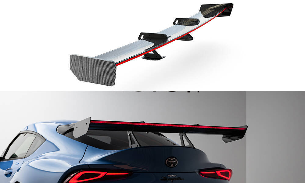 Carbon Spoiler With Upper Swan Mounting + LED Toyota Supra Mk5