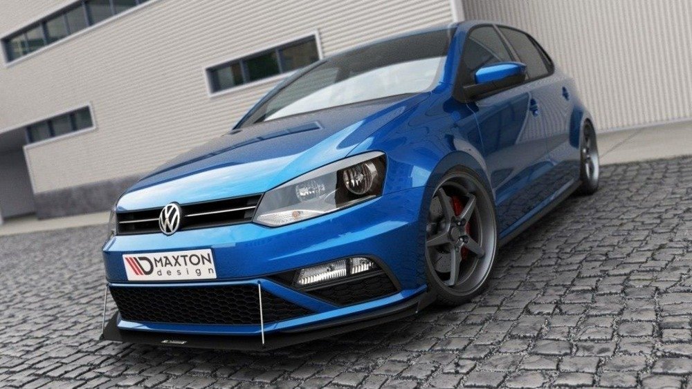 FRONT SPORT DIFFUSOR (Mit Flügeln) Volkswagen Polo GTI Mk5 Facelift 