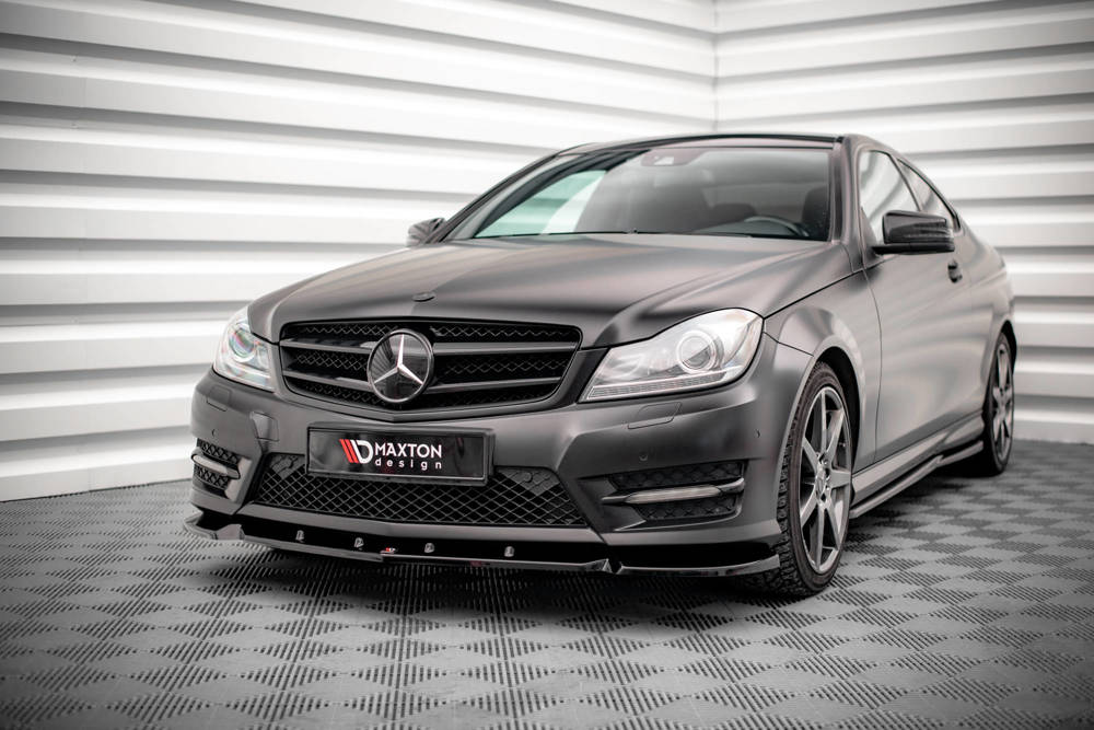 Front Diffusor V.1 Mercedes-Benz C Coupe / Sedan / Estate  AMG-Line C204 / W204 Facelift / S204 Facelift