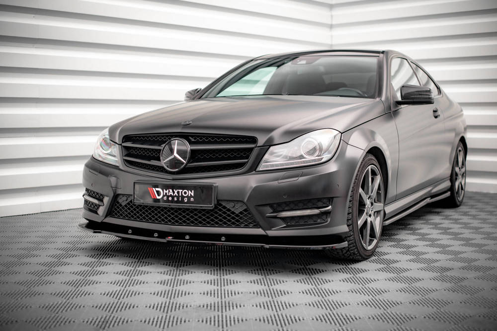 Front Diffusor V.2 Mercedes-Benz C Coupe / Sedan / Estate  AMG-Line C204 / W204 Facelift / S204 Facelift