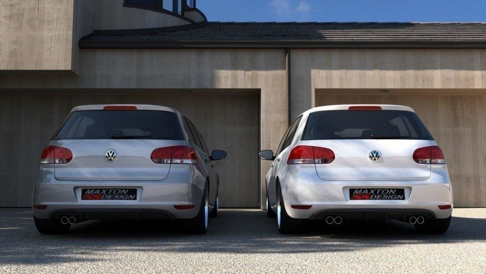 HECKSCHÜRZE VW GOLF VI MIT 2 AUSPUFF