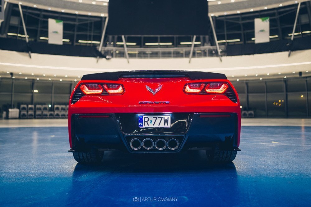 Heck Diffusor Seite Chevrolet Corvette Stingray C7