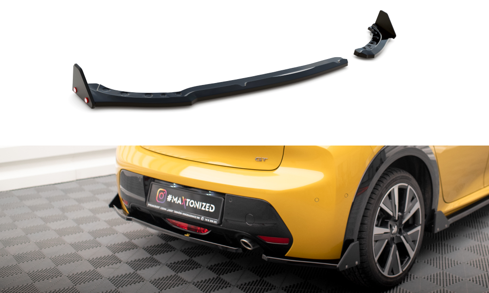 Heck Diffusor Seite V.1 + Flaps Peugeot 208 GT Mk2