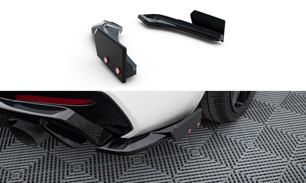 Heck Diffusor Seite V.5 + Flaps (Für heckansatz V.3) BMW 1 M-Pack / M140i F20 Facelift 