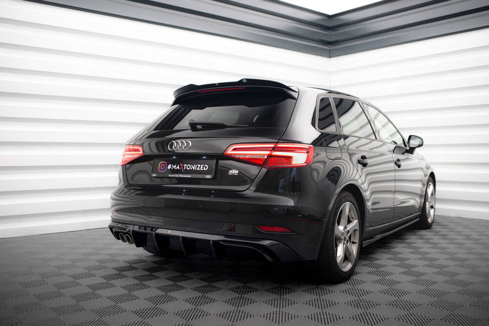 Heckansatz Audi A3 Sportback 8V Facelift (Version mit doppelter Auspuffspitze)