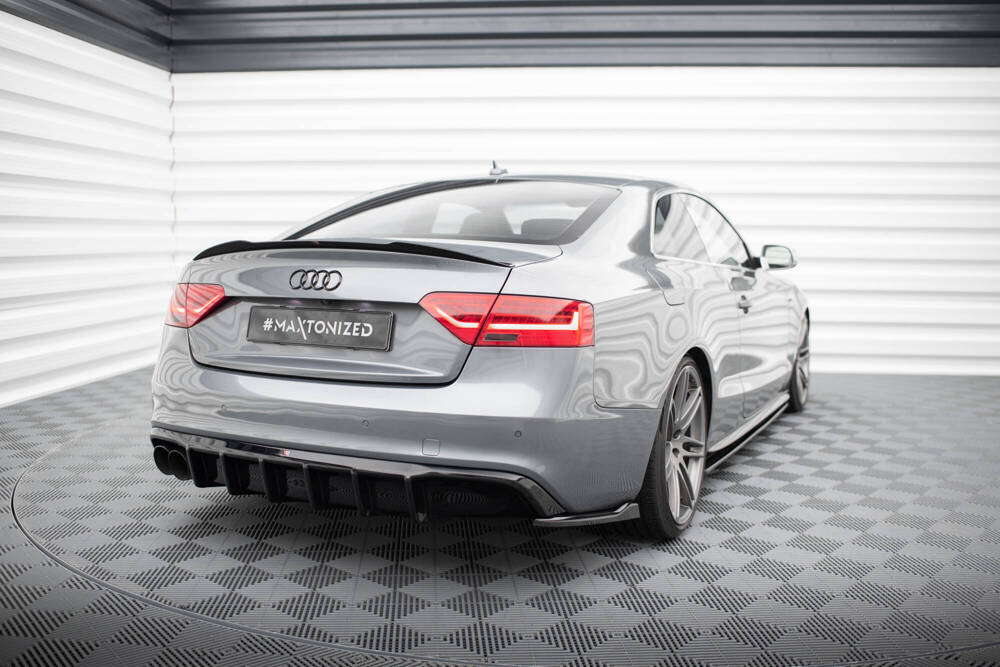 Heckansatz Audi A5 S-Line Coupe / Sportback 8T Facelift (Einseitige Doppelauspuffversion)