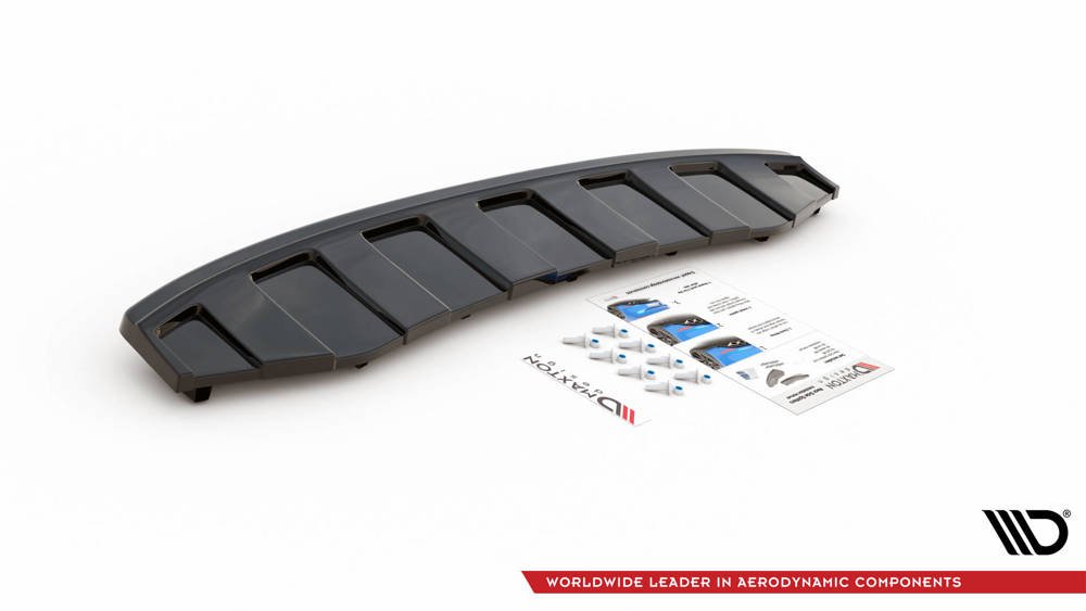 Hinten Splitter AUDI A6 C7 S-LINE AVANT AUSPUFF 2X1 (mit senkrechten Balken)