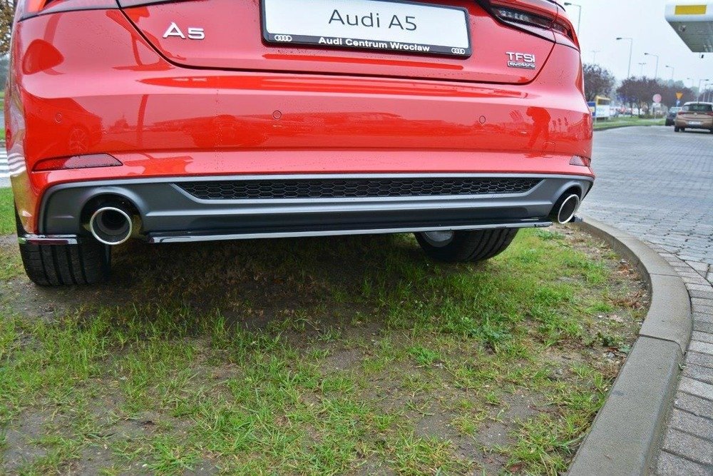 Hinten Splitter Audi A5 F5 S-Line (ohne vertikale Balken)