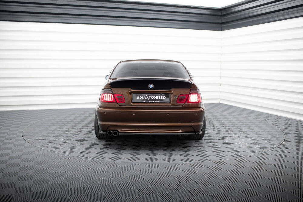 Hinten Splitter BMW 3 E46 MPACK COUPE (mit einem vertikalen Balken)