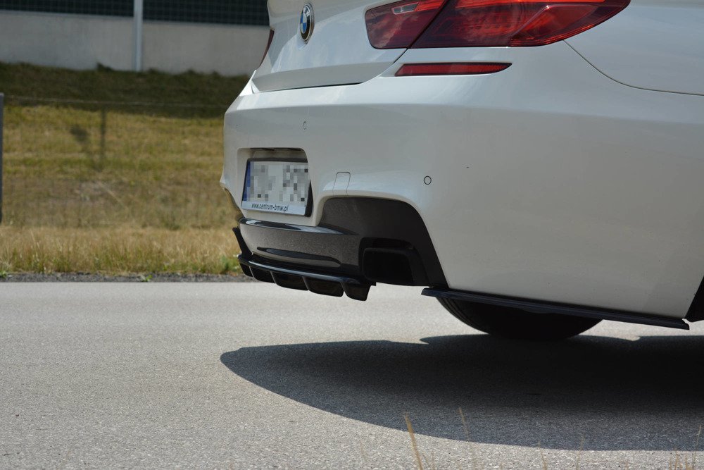 Hinten Splitter BMW 6 Gran Coupé MPACK (mit einem vertikalen Balken)