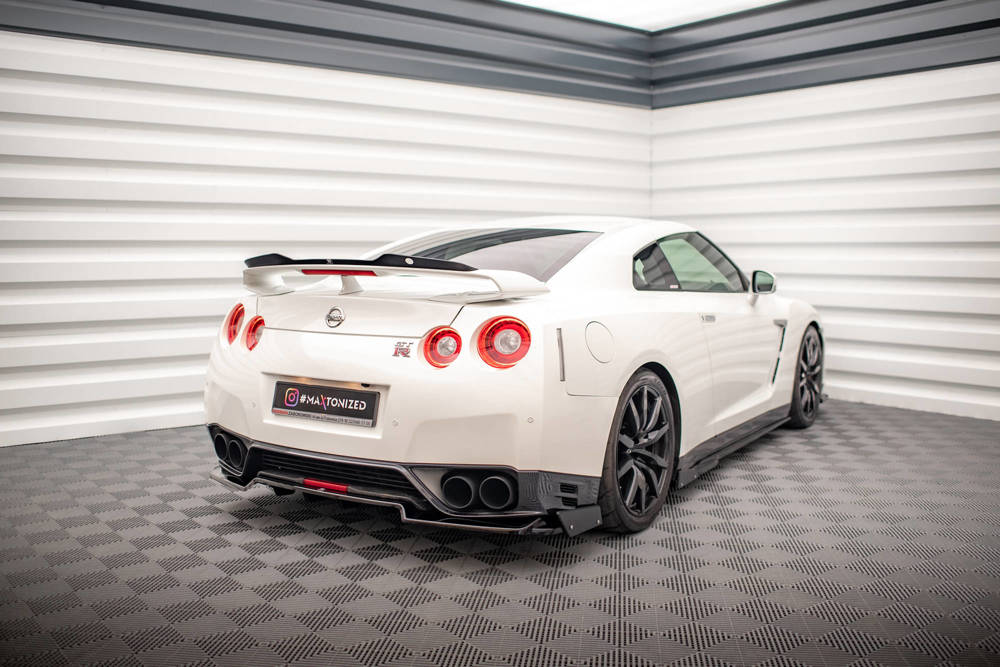 Hinten Splitter + Flaps Nissan GTR R35 Facelift