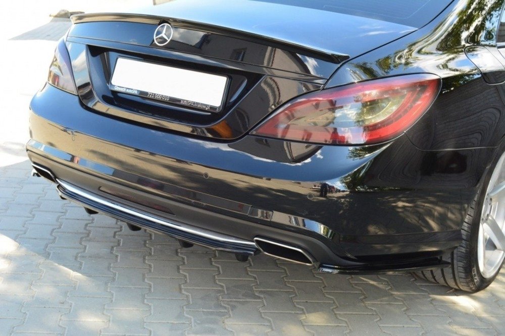 Hinten Splitter MERCEDES CLS C218 (mit einem vertikalen Balken) AMG LINE