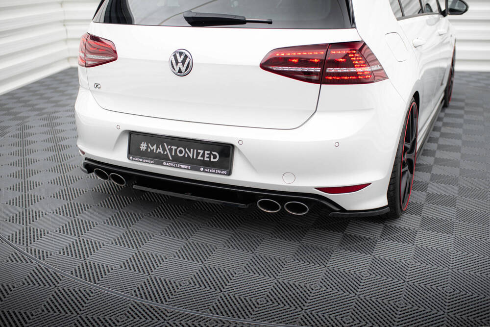 Hinten Splitter VW GOLF VII R (mit senkrechten Balken)