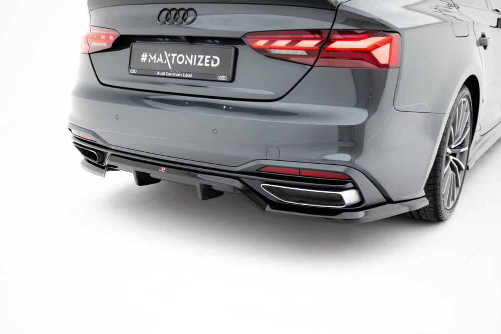 Hinten Splitter (mit einem vertikalem balken) Audi A5 F5 Facelift