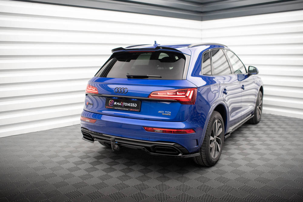 Hinten Splitter (mit einem vertikalem balken) Audi Q5 S-Line SUV Mk2 Facelift