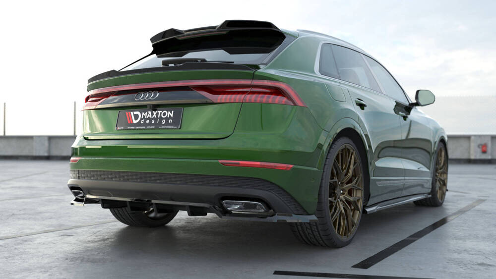 Hinten Splitter (mit einem vertikalem balken) Audi Q8 Mk1 Facelift