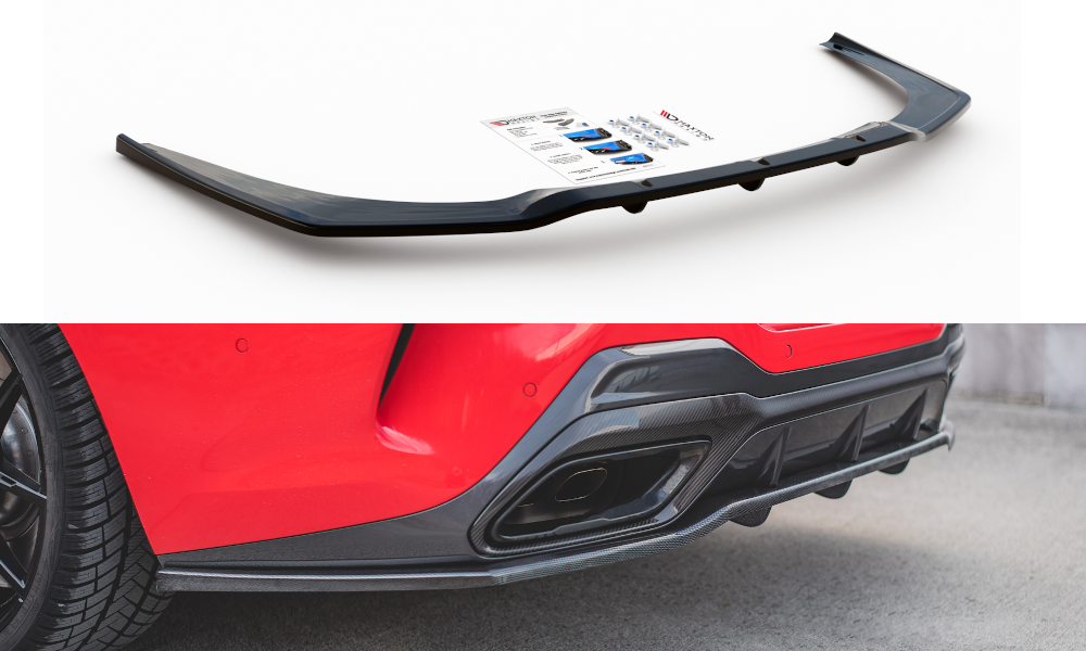 Hinten Splitter (mit einem vertikalem balken) BMW 8 Coupe M-Pack G15