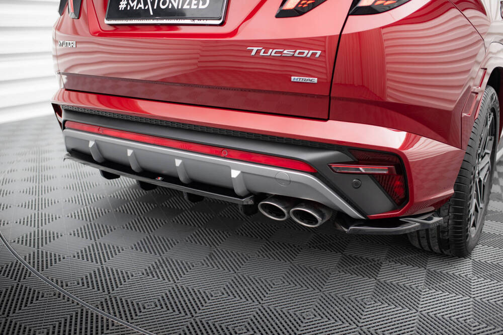 Hinten Splitter (mit einem vertikalem balken) Hyundai Tucson N-Line Mk4