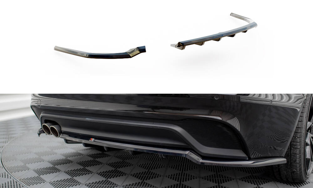 Hinten Splitter (mit einem vertikalem balken) Jaguar XE X760 Facelift