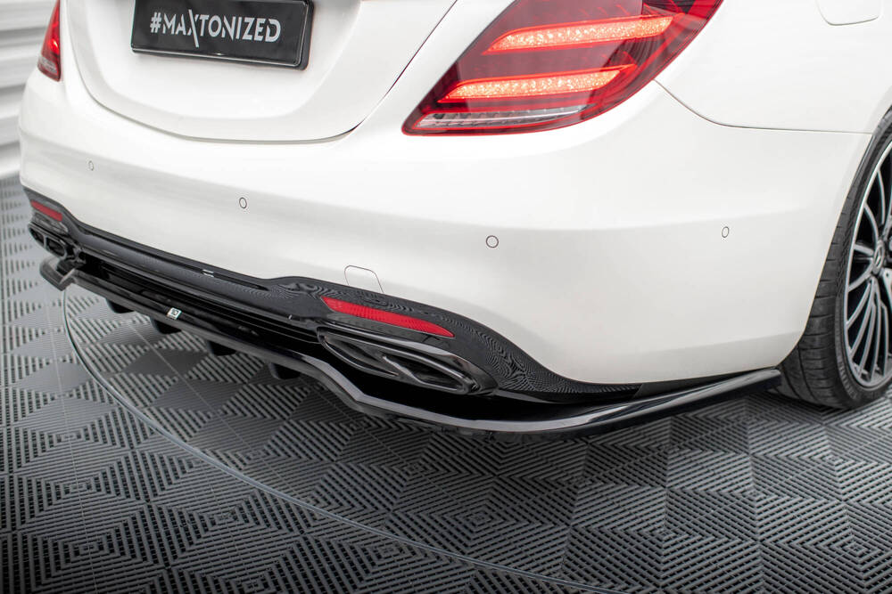 Hinten Splitter (mit einem vertikalem balken) Mercedes-Benz S AMG-Line W222 Facelift