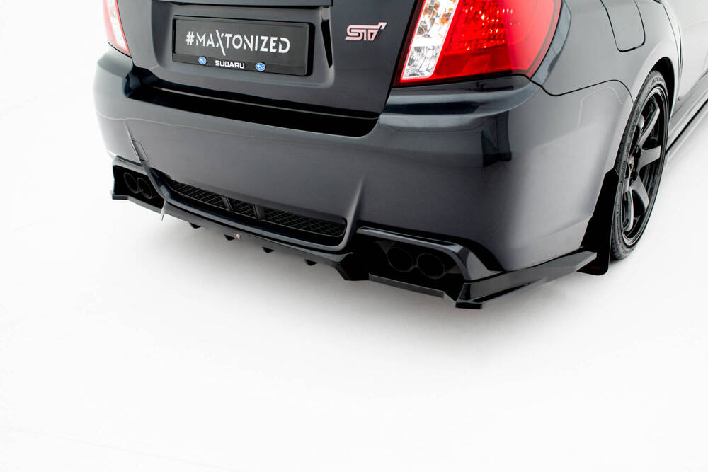 Hinten Splitter (mit einem vertikalem balken) Subaru Impreza WRX STI Mk3 Facelift