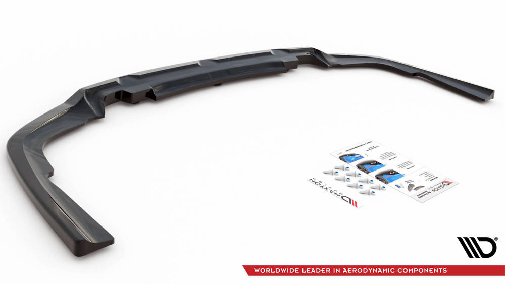 Hinten Splitter (mit einem vertikalem balken) V.1 BMW X6 M-Pack G06